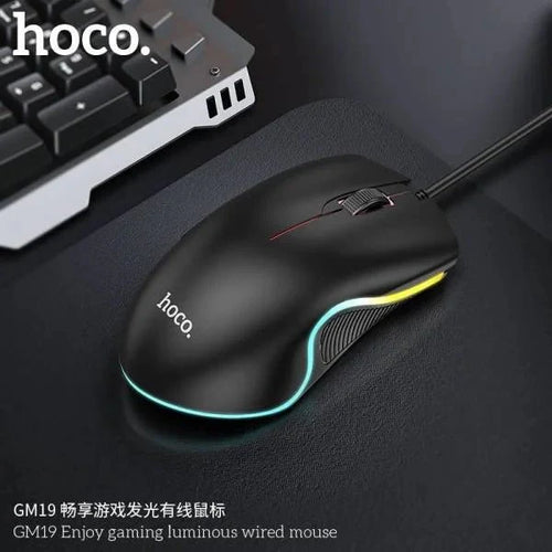 Hoco GM19 Luminous Wired Gaming Mouse