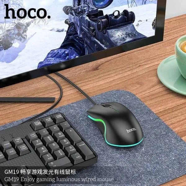Hoco GM19 Luminous Wired Gaming Mouse