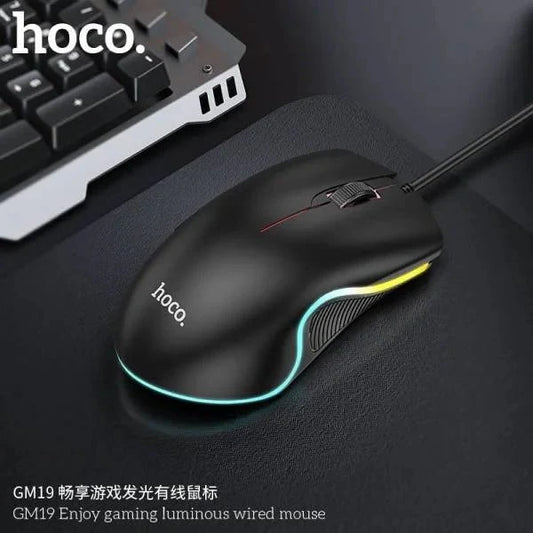 Hoco GM19 Luminous Wired Gaming Mouse