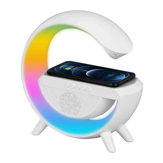 Bluetooth Speaker with Wireless Charging & LED Light